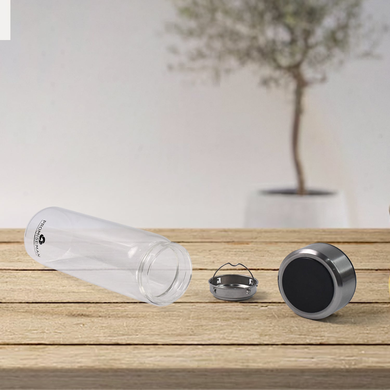 Outdoor sport Glass water bottle  With Steel Lid / 500 ML Approx) Outdoor sport Glass water bottle  With Steel Lid / 500 ML Approx)